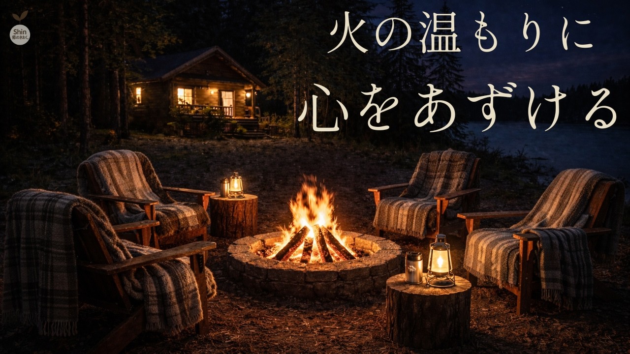 【回復】焚き火の温もりに包まれて、心が深く休まる時間。