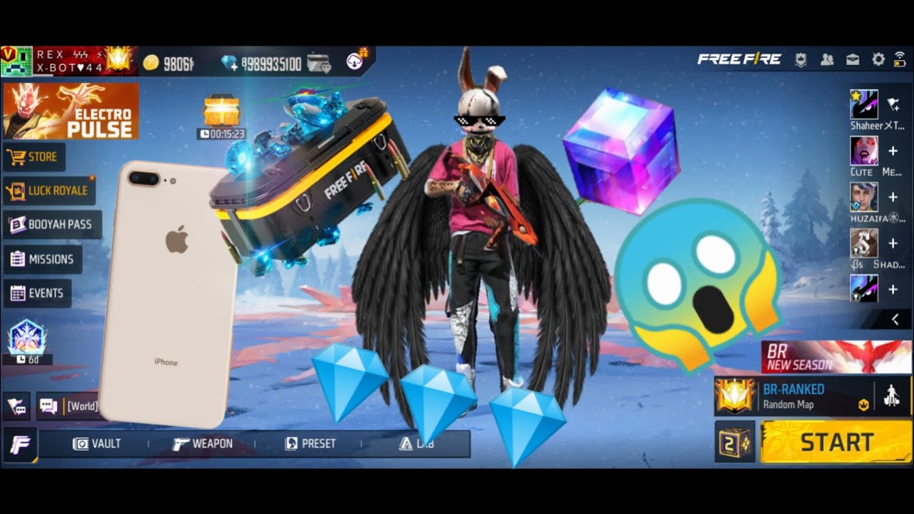 _😂 I WENT CRAZY AND SPENT 1000 DIAMONDS IN FREE FIRE! 🤪_