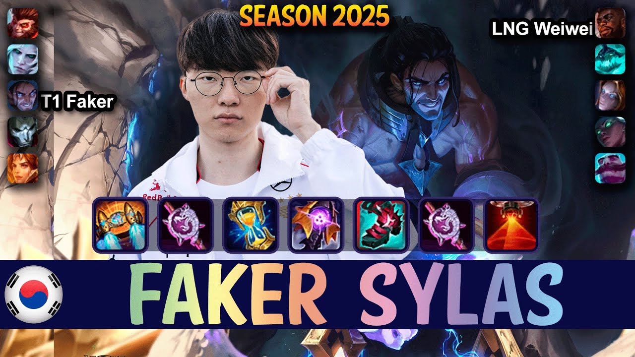 T1 Faker SYLAS vs ORIANNA Mid - Patch 25.11 KR Ranked | lolrec