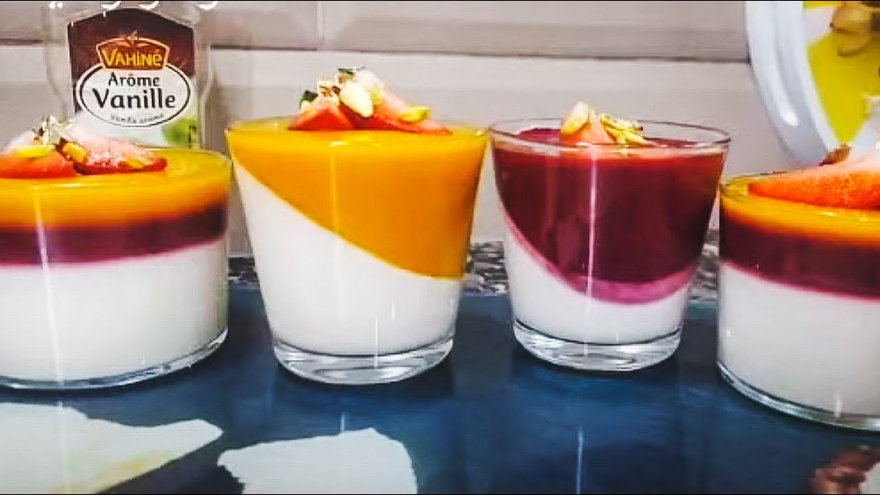 panna cotta سهلة و تزين شباب هادي جربوها ☺️🍓☺️🍓