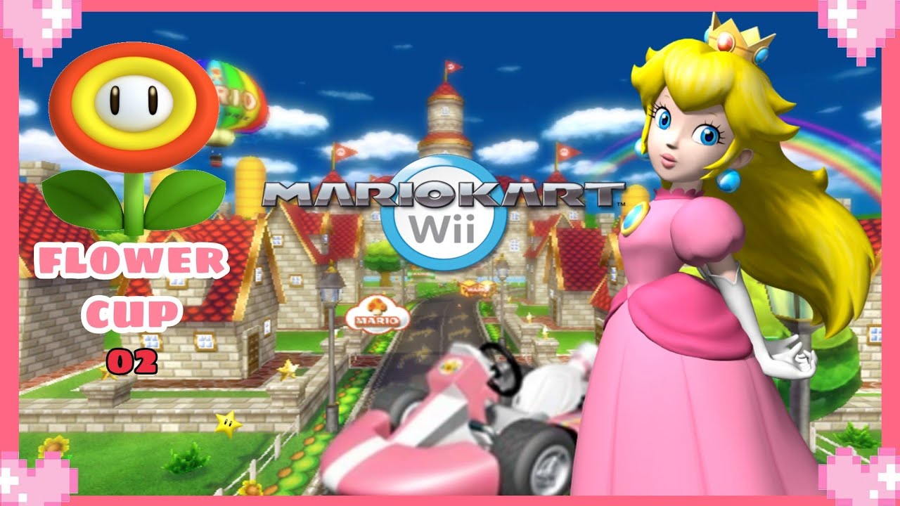 💗 Mario Kart Wii (Flower Cup) - Peach Gameplay 💗