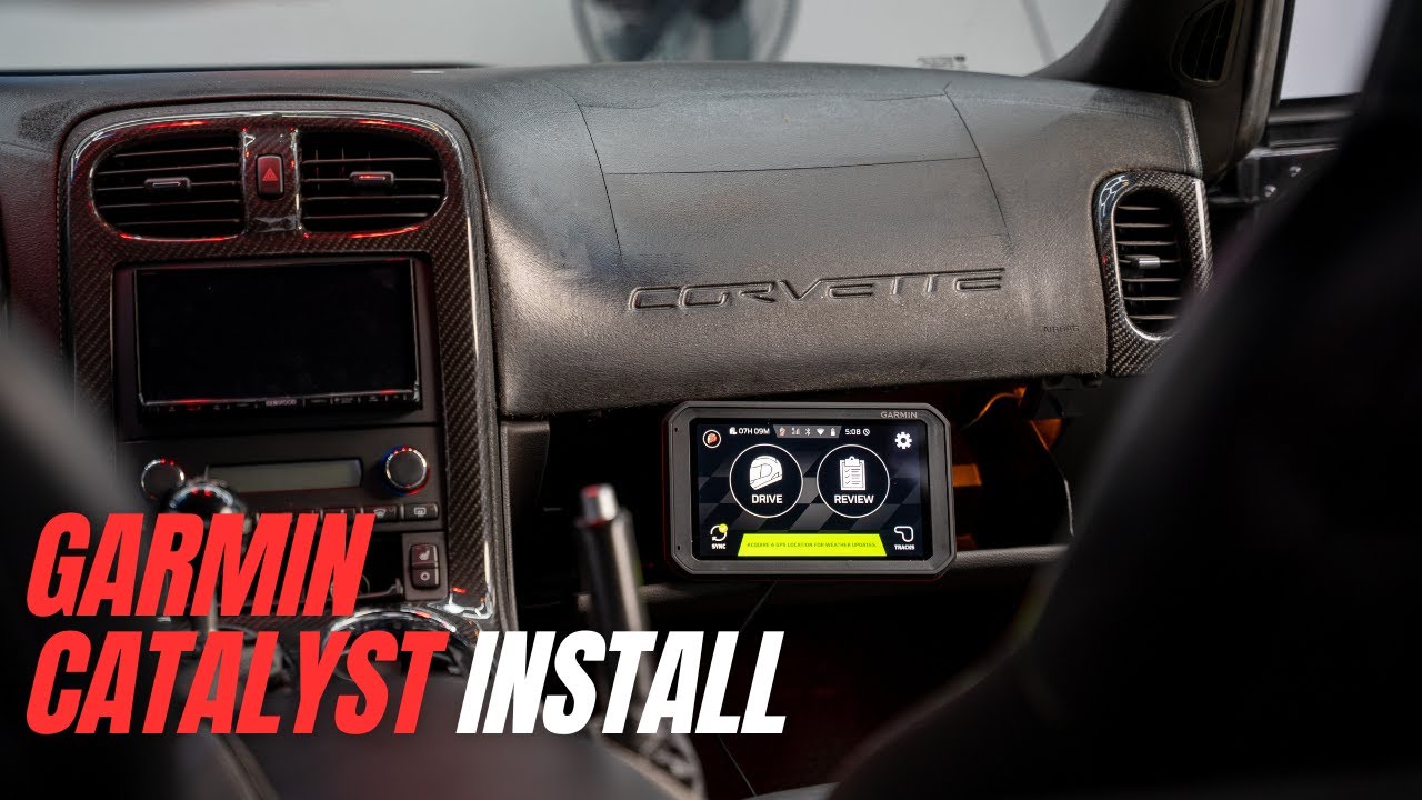 Установка Garmin Catalyst — персонального тренера по вождению на Vader Z06