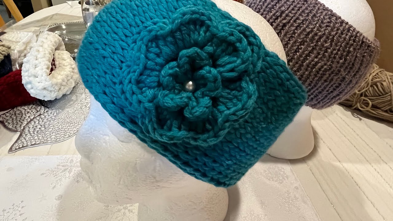 Diadema o banda tejida a crochet