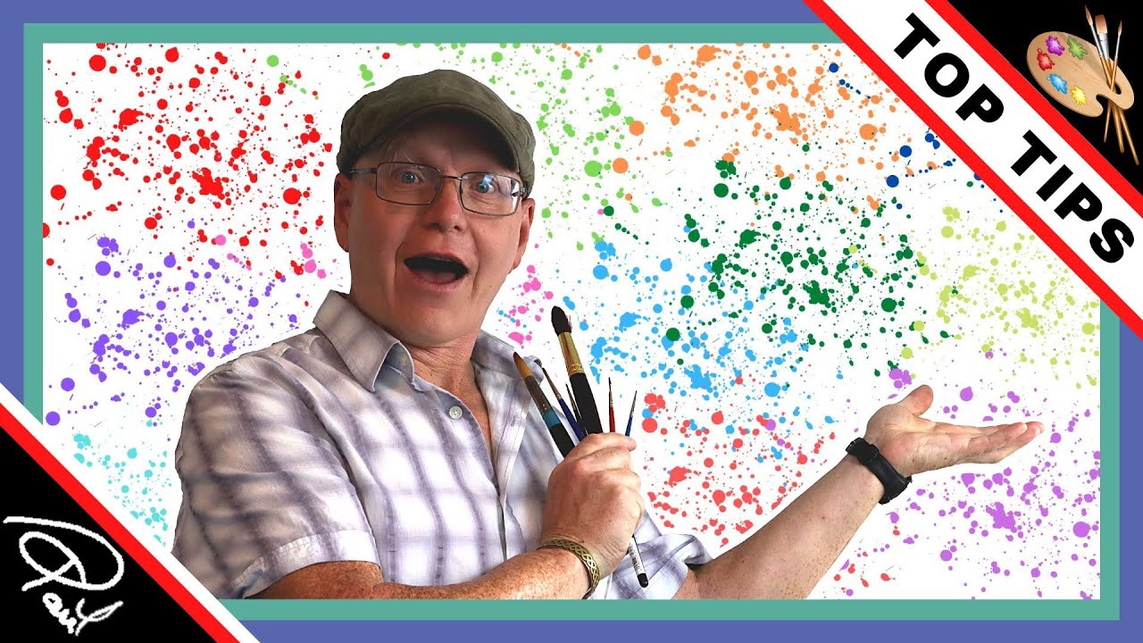 Best Way to SPLATTER PAINT ~ 10 Different Ways to use Splattering