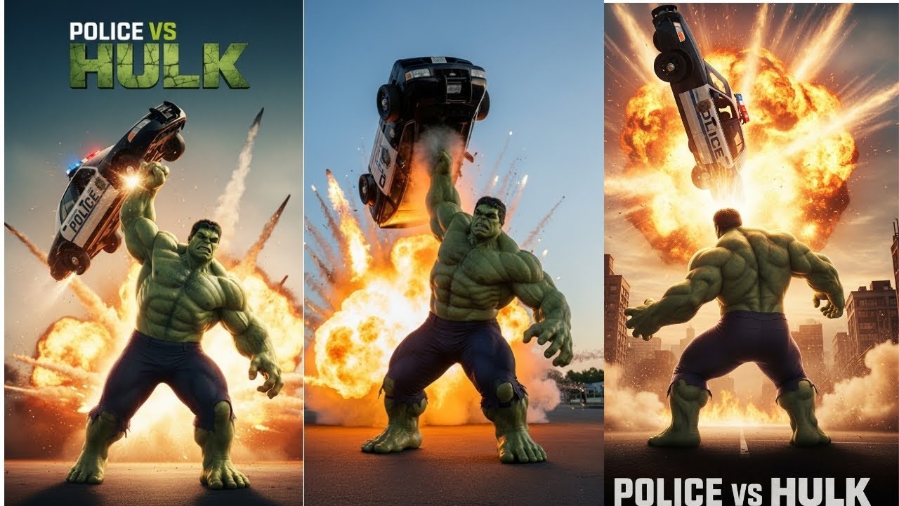 😱 | Hulk vs Police Full Fight | Action Movie Scene #Hulk #HulkAction #HulkFight #HulkSmash