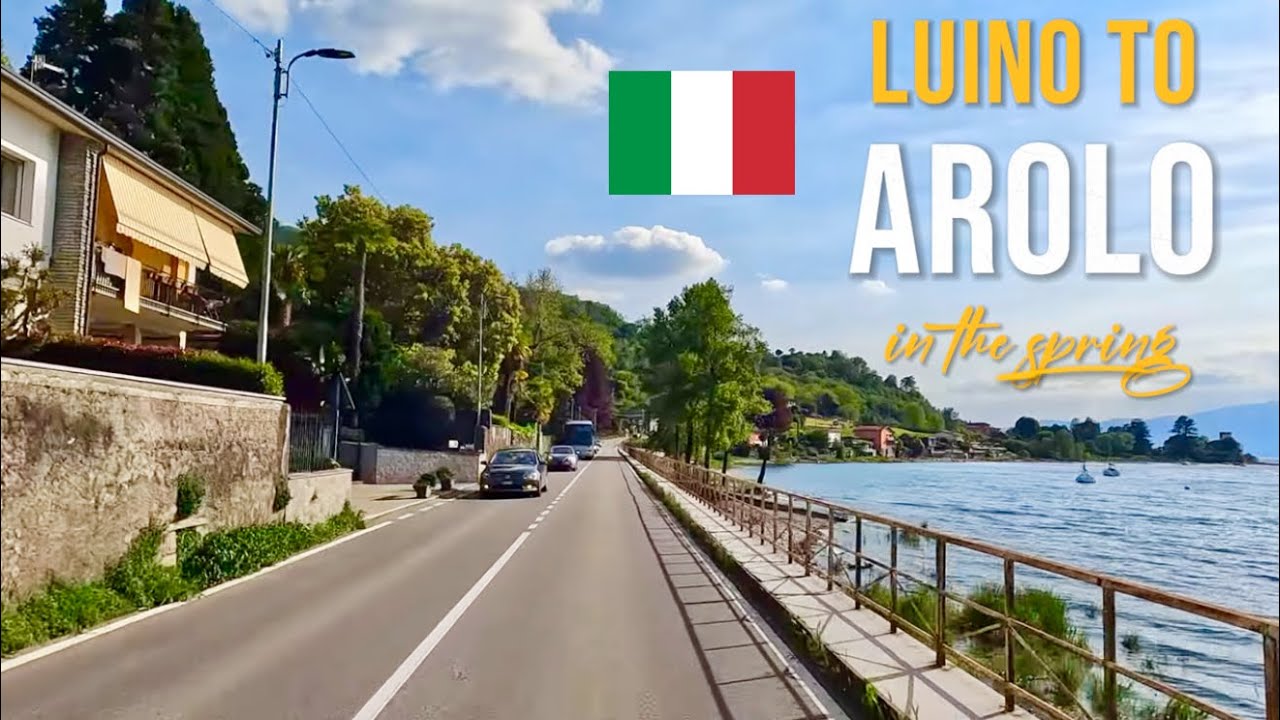 Driving in Italy 🇮🇹 from Luino to Arolo along Lake Maggiore – May 2023