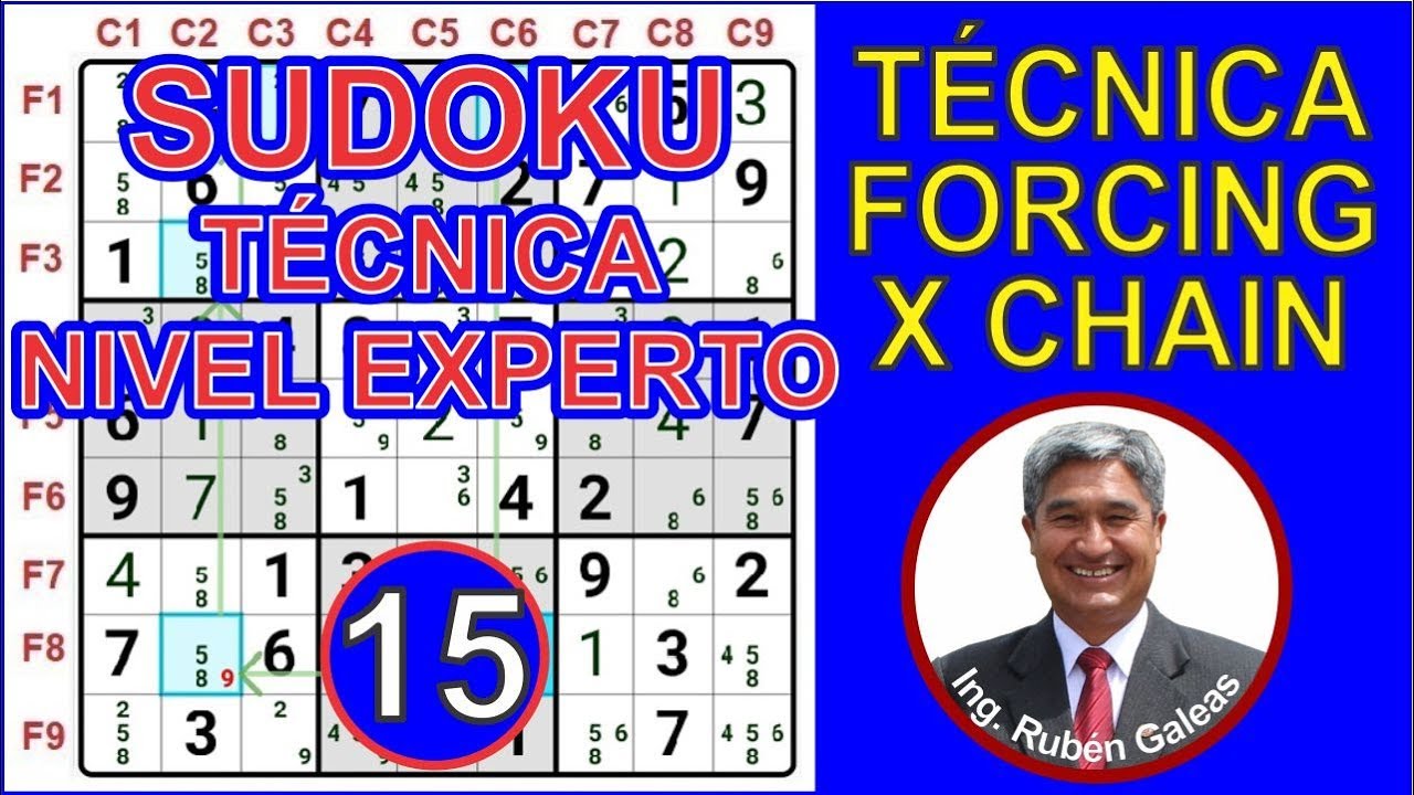 SUDOKU. Técnica de nivel experto: CADENA FORCING X CHAIN