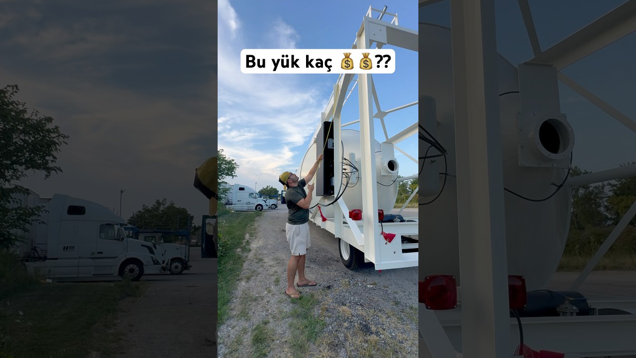 Amerika da ilk oversize y&uuml;k&uuml;m&uuml; aldım #youtubeshorts #amerika #tır #track