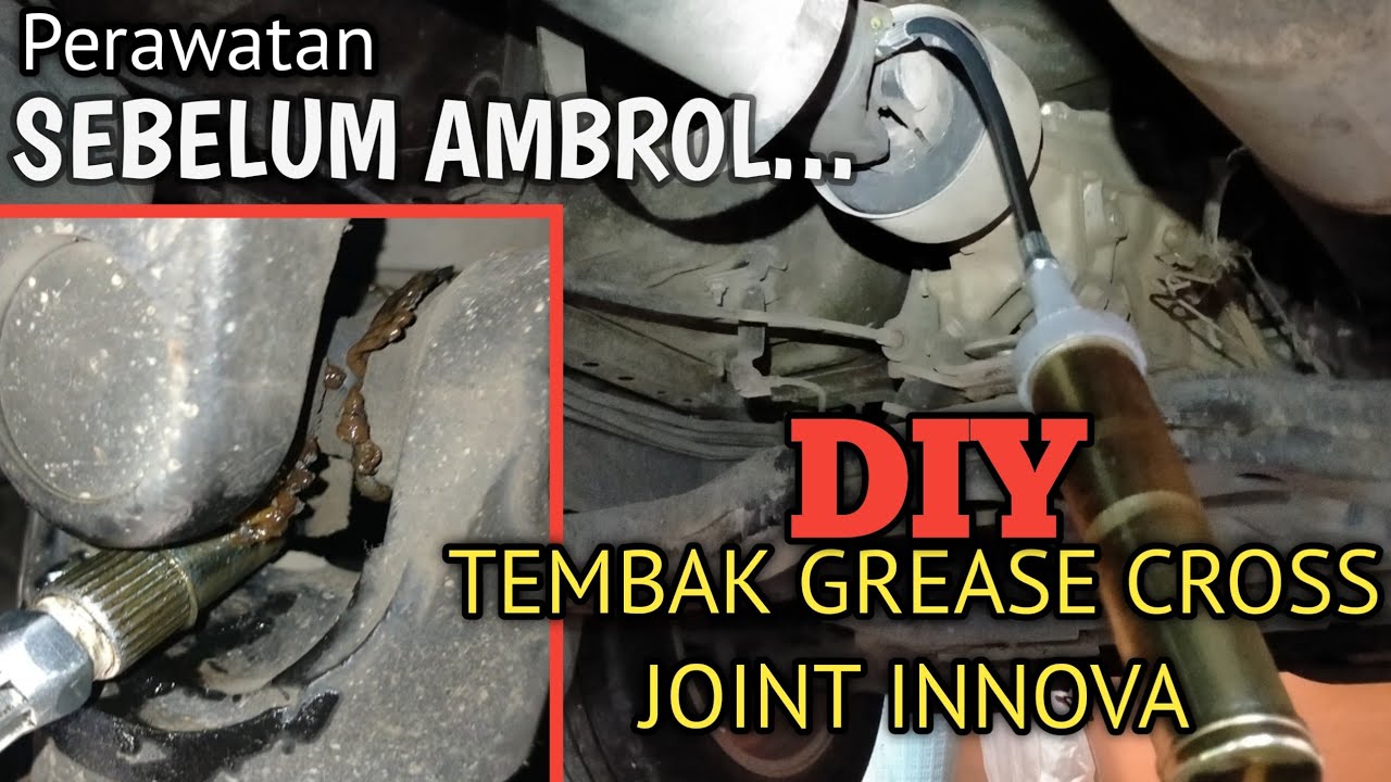 Cara memberi Stempet,gemuk,grease CROSS JOINT PROPELER SHAFT INNOVA || greasing propeller shaft
