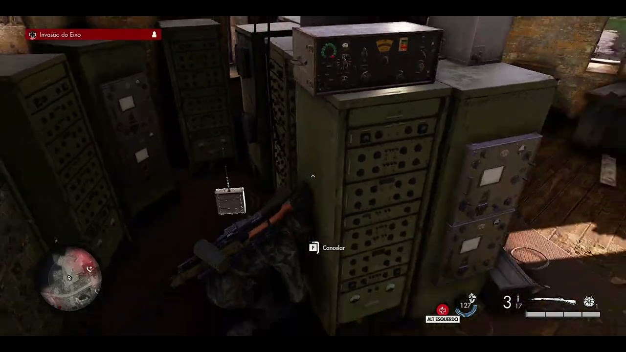 Sniper Elite Resistence - Mina no Local do Transponder