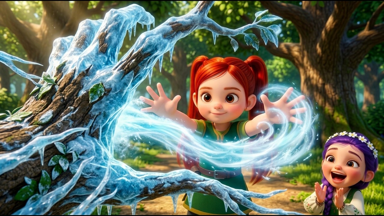 OMG!😱Mira and Rumi use magic to rescue Jinu from the zombie tree.🧙&zwj;♀️🌳