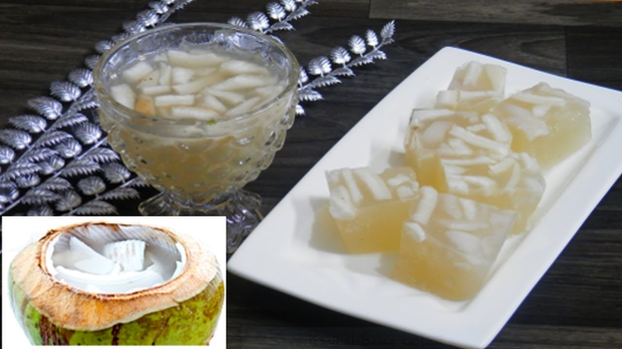 جيلي الآجار–آجار بنكهة ماء جوز الهند الخام_وطريقة شهيرة في التقديم في تايلند| Agar-Agar Dessert