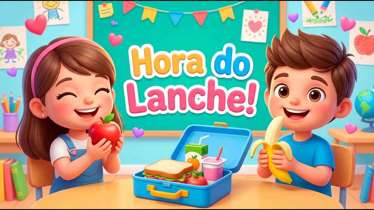 Hora do Lanche 🍎🥪 | M&uacute;sica Infantil Educativa | World Kids