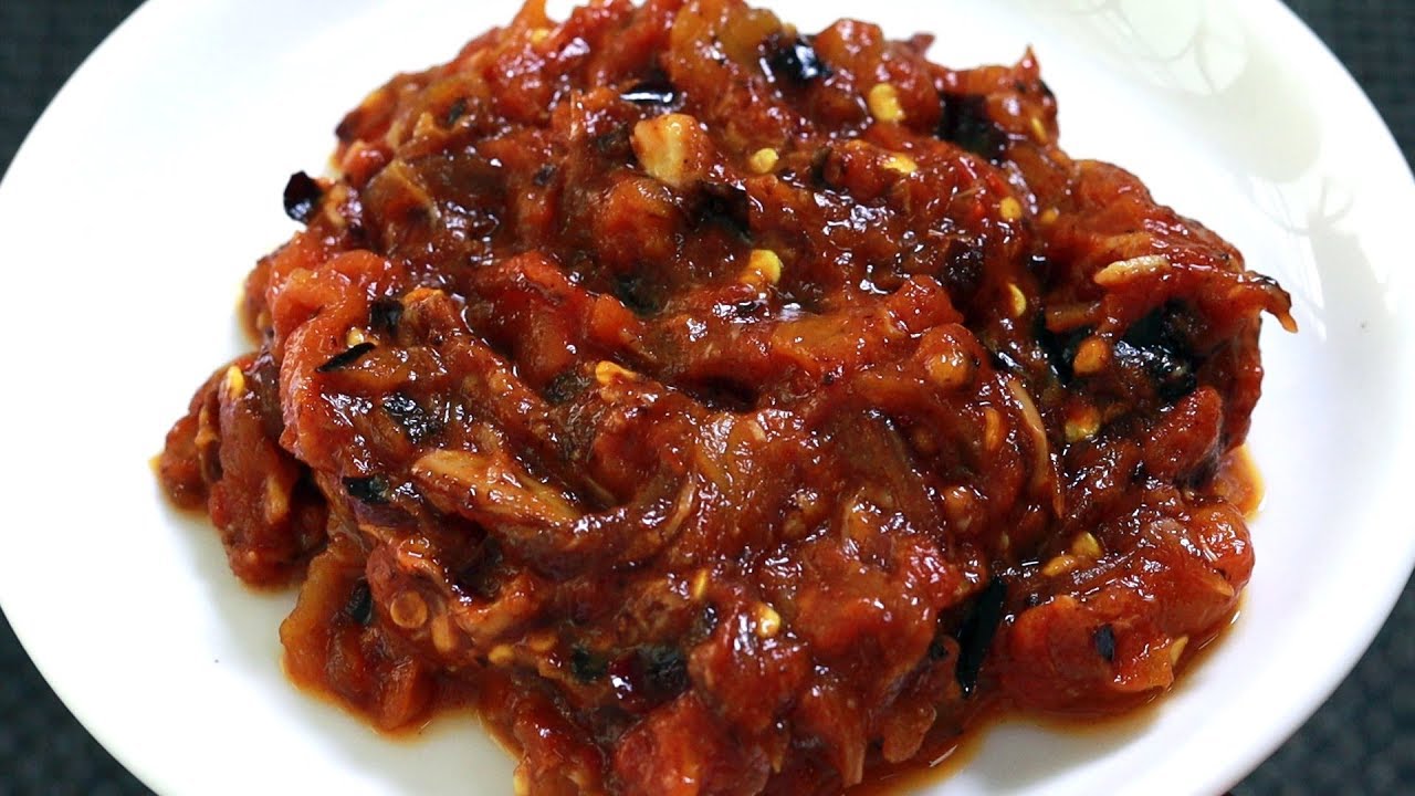 നാവിൽ കപ്പലോടും ചുട്ടെടുത്ത തക്കാളി തൊക്കു || Side Dish For Idli/Dosa/Rice || Shamees Kitchen