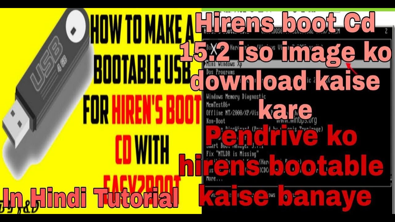 hiren boot iso download | hiren boot cd 15.2 tutorial | hiren boot usb rufus