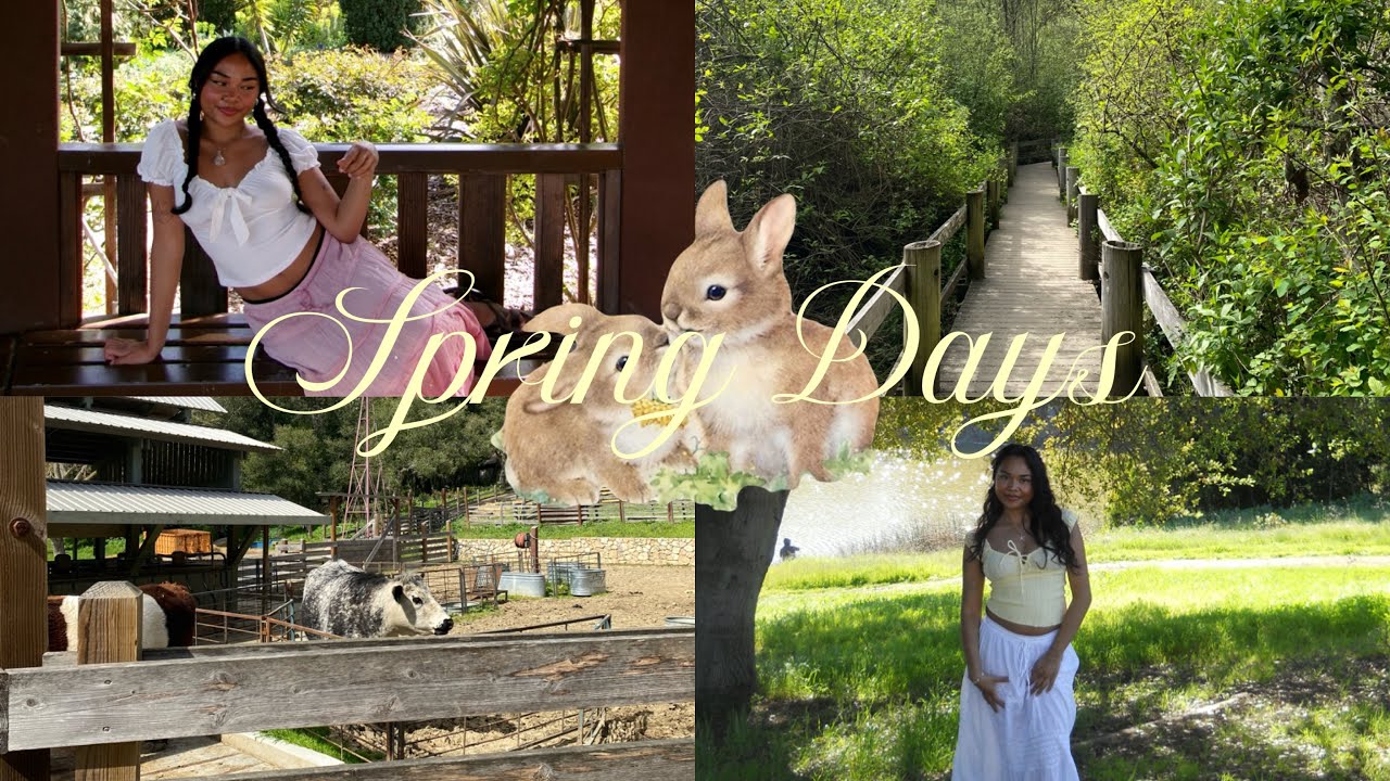 spring days 🐇 ₊˚⊹ picnic date, tilden little farm, touching grass