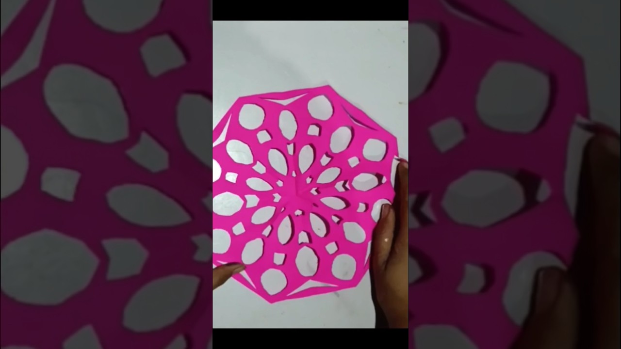 easy paper cutting design rangoli 
