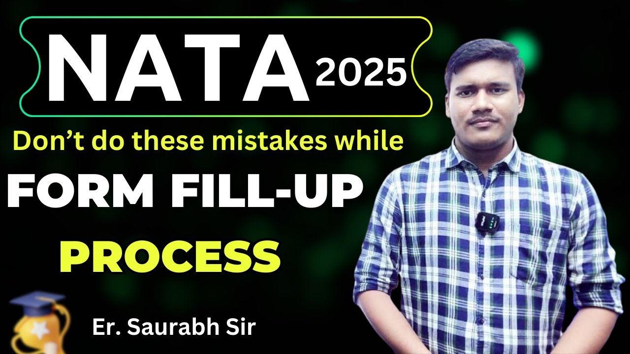 NATA 2025 Exam Form Fill-Up Process | Application Form Apply 2025 | Registration Process #nata2025