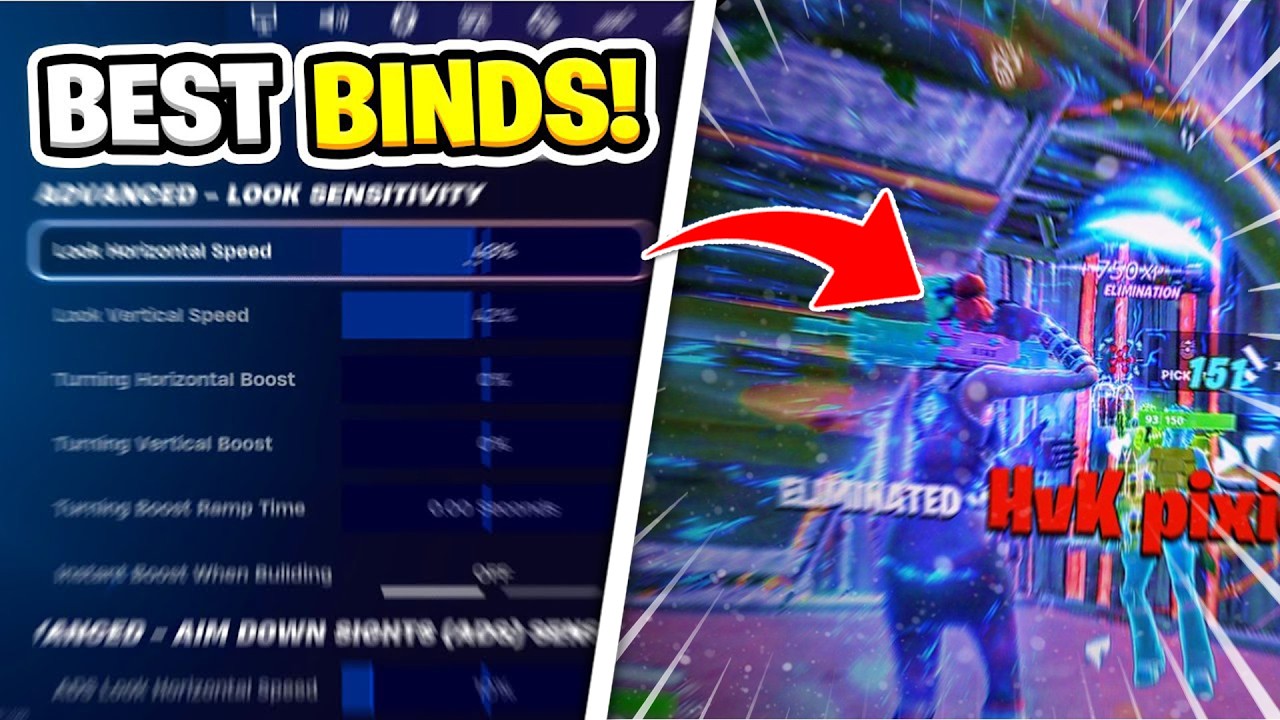 Лучшие настройки клавиш в 3 сезоне Fortnite! (Руководство по оптимальным настройкам)