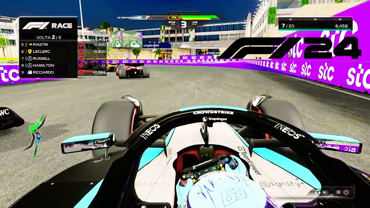 F1 2024 PS4 | GEORGE RUSSEL | MERCEDES | JEDDAH | ARABIA SAUDITA GP