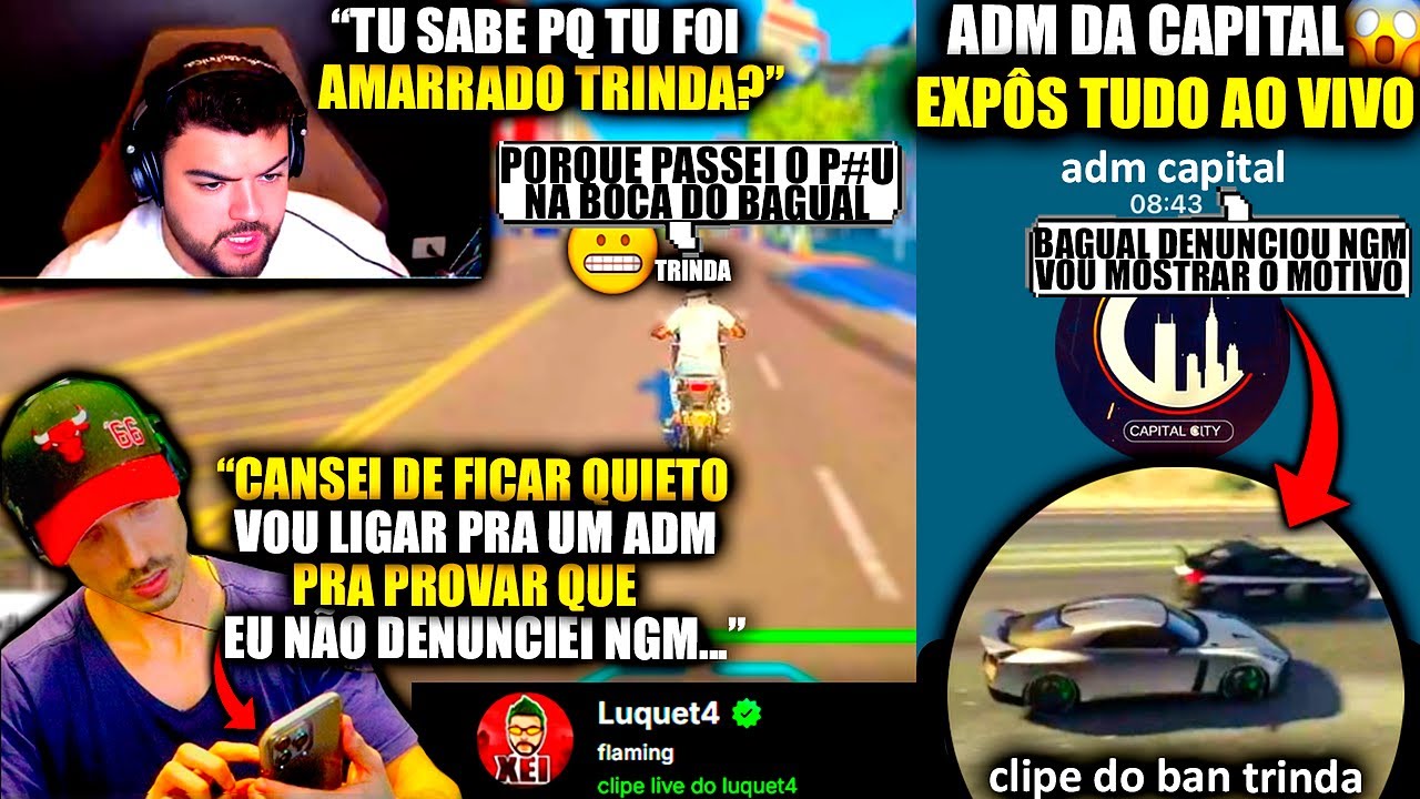 TRETA!😬BAGUAL É ACUSADO PELO TRINDA DA GROTA DE DENUNCIAR ELE E CHAMA ADM DA CAPITAL PRA EXPOR TUDO!