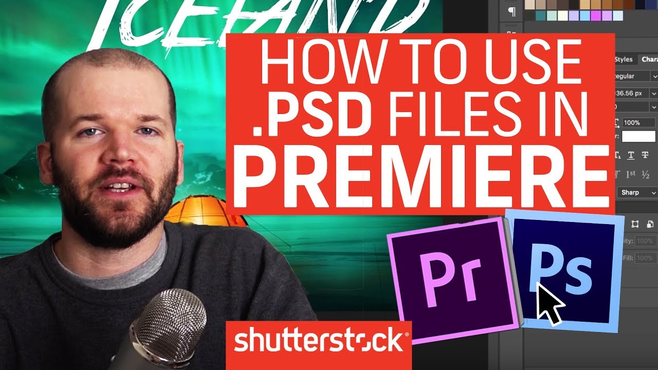 Import Photoshop Files into Premiere | Video Editing Tutorials