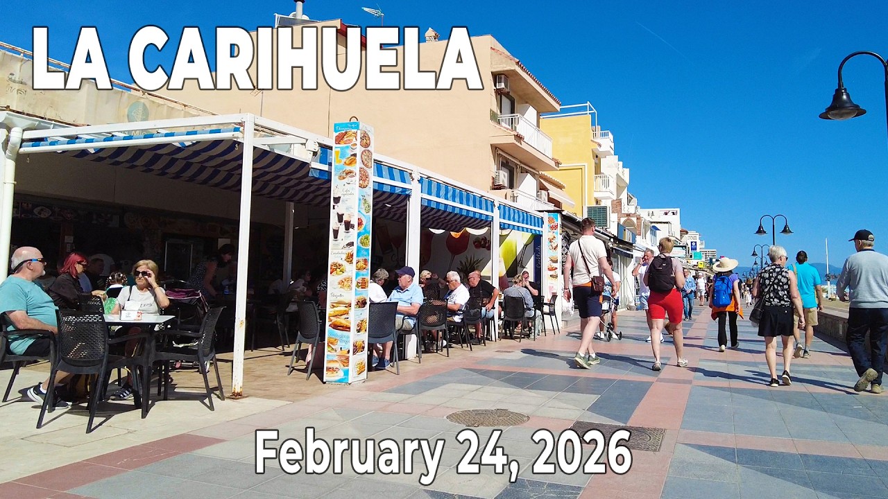 La Carihuela Torremolinos February 24, 2026 Walking Tour Malaga Costa del Sol Spain [4K]