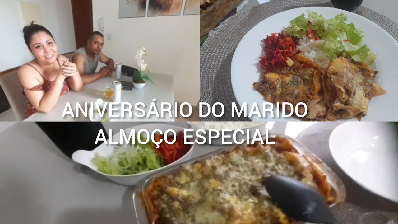 ANIVERSÁRIO DO MEU MARIDO 🎂 Fiz uma lasanha especial + nosso dia juntos