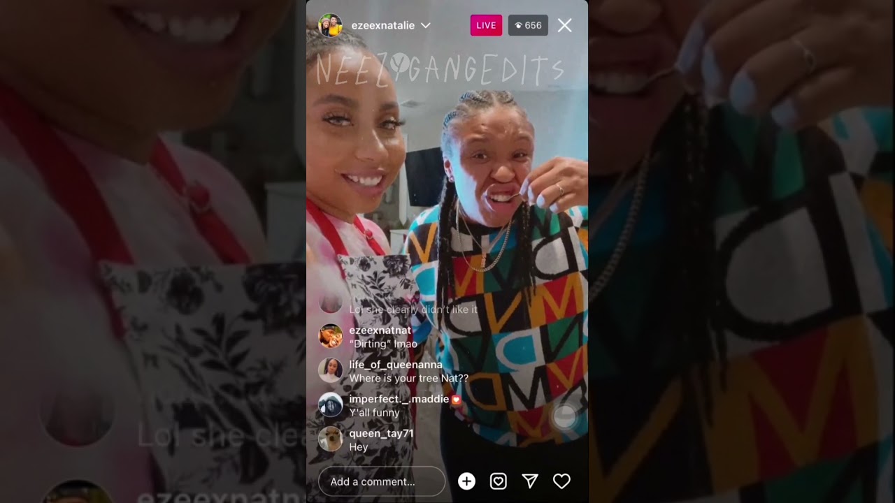 EzeexNatalie insta live (December 14, 2021)