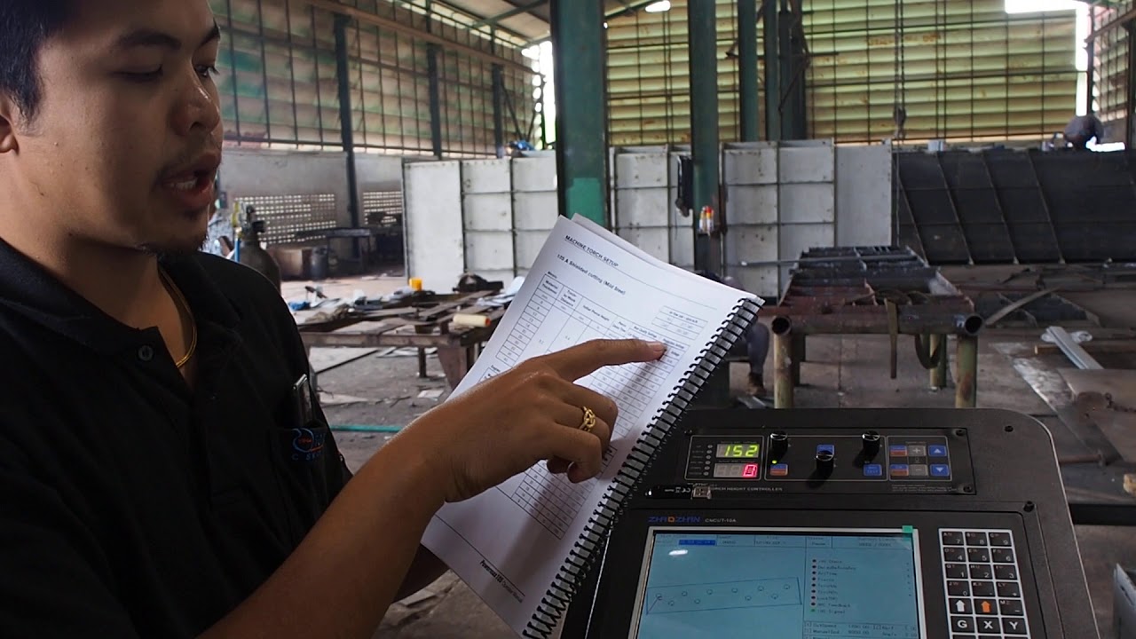 CNC Plasma cunting Test By SETE SIAM TECHNICAL ENGINEERING
