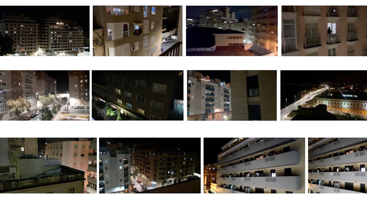 Emocionante aplauso desde los balcones y ventanas para dar apoyo a la sanidad