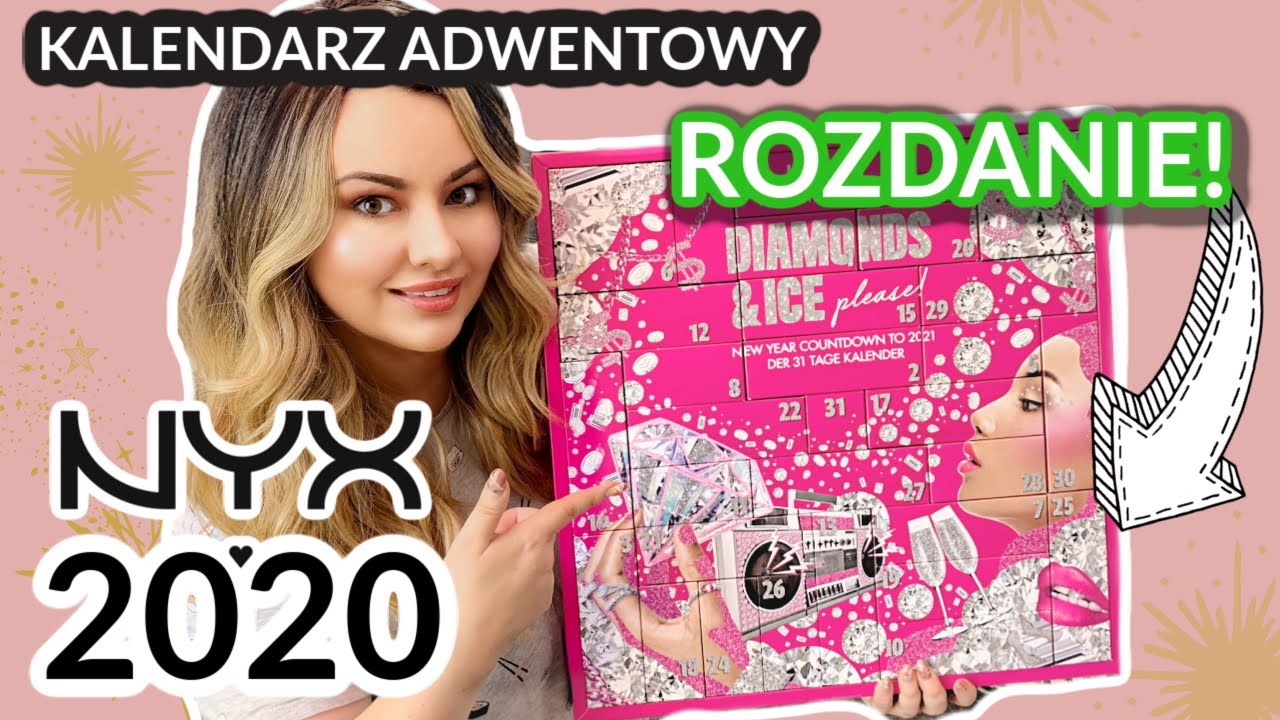 ROZDANIE 💎 NYX KALENDARZ ADWENTOWY 2020 - Otwieramy! #testowANKA