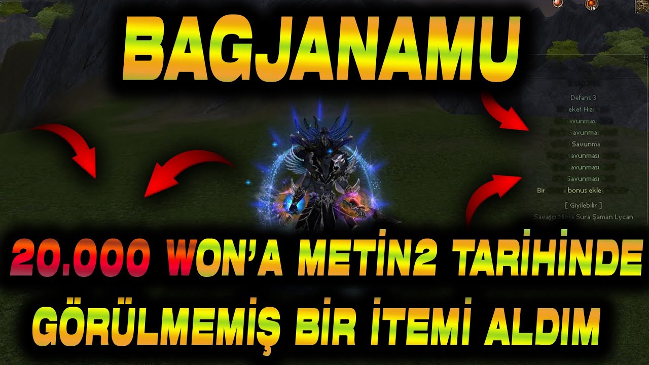 20.000 WON'A TR'DE EDİT İTEM ALDIM ( GERÇEK ) METİN2 BAGJANAMU #3