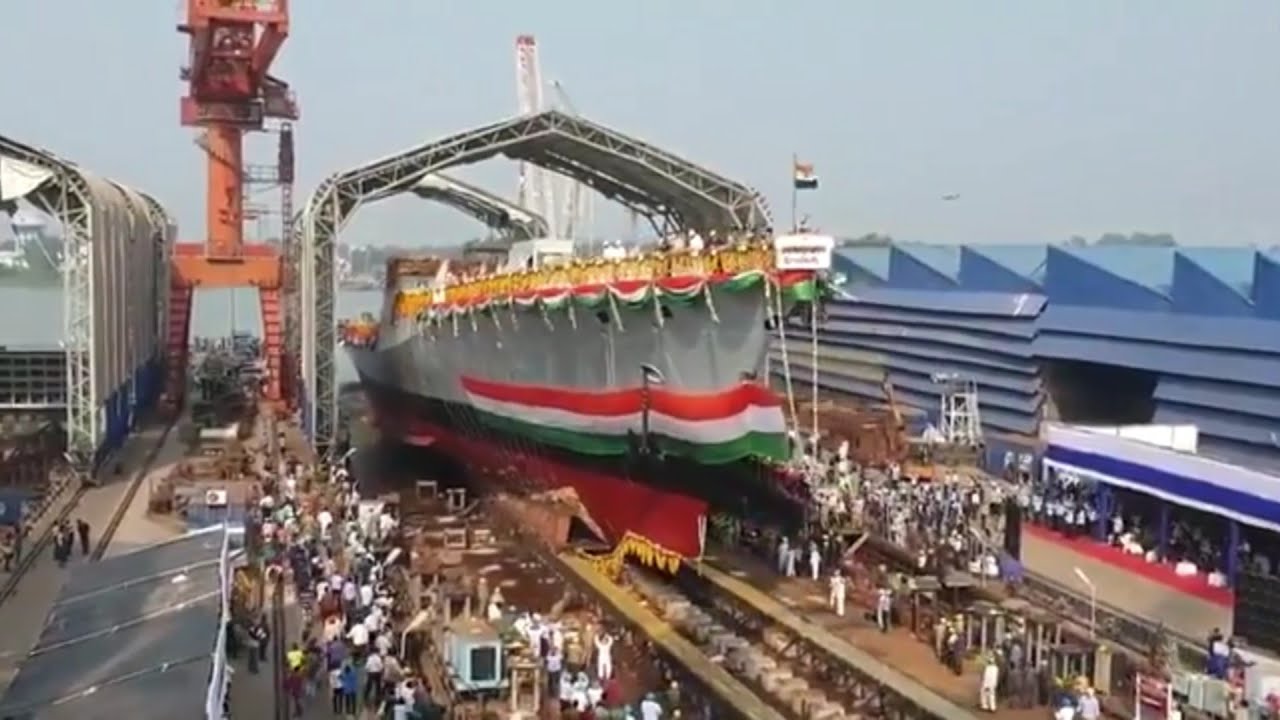 #IndianNavy-Ship Himgiri 1st Of 3 Project || GRSE Kolkata was Launched today