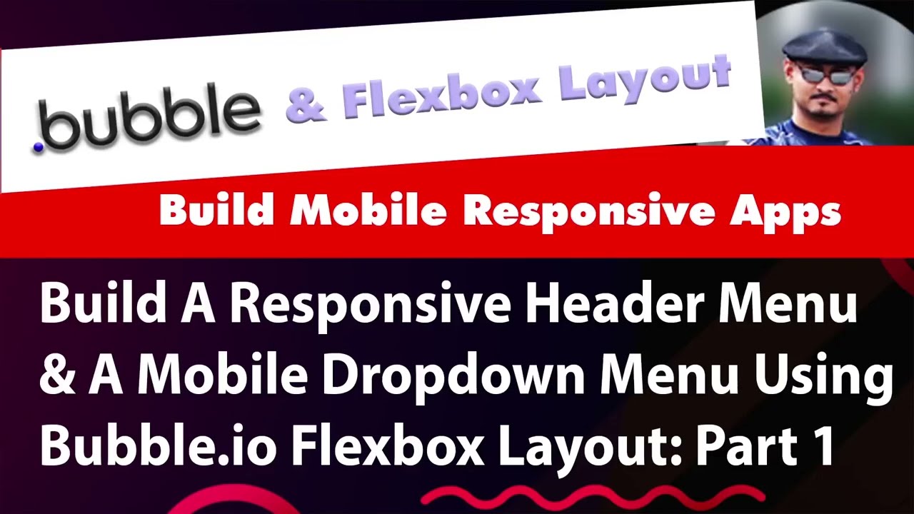 Bubble.io Flexbox 2022 - Build A Mobile Responsive Header With A Mobile Dropdown Menu - Part 1