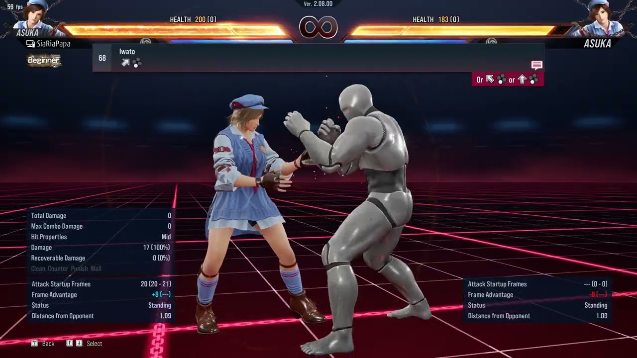 ASUKA All Move List Tekken 8 Ver. 2.08.00