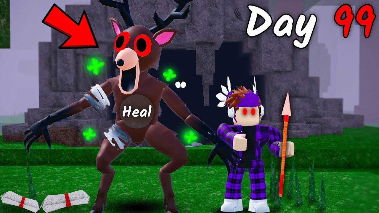 Saving The DEER in 99 Nights in The Forest