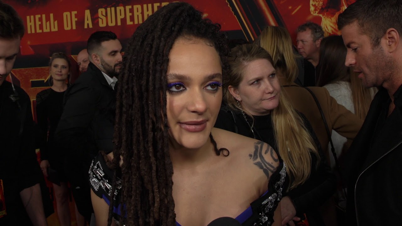 Sasha Lane at the New York premiere of Hellboy
