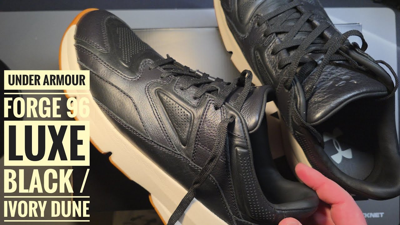 Распаковка Under Armour Forge 96 Luxe Black / Ivory Dune