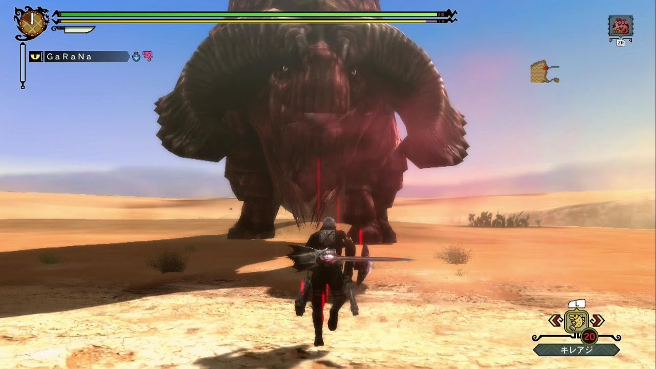 【MH3G】進撃の巨人・訓練兵団の休暇 片手剣ソロ 10分針【超大型ドボルベルク亜種】