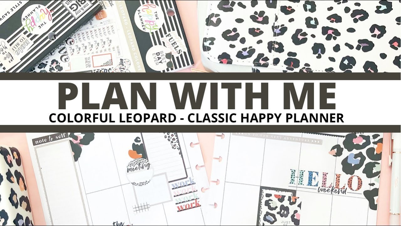 PLAN WITH ME | CLASSIC HAPPY PLANNER | COLORFUL LEOPARD | MARCH 22-28, 2021