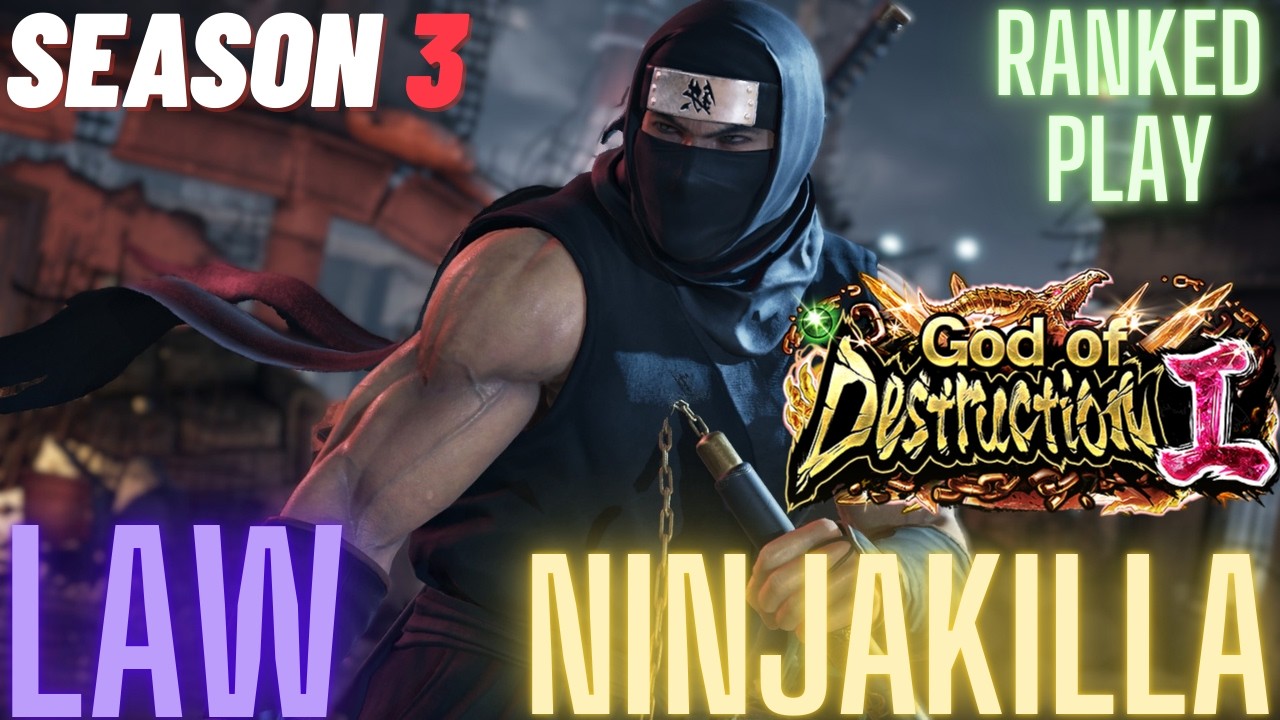 Tekken 8 | NinjaKilla (Law) Season 3 God 1 Ranked Play
