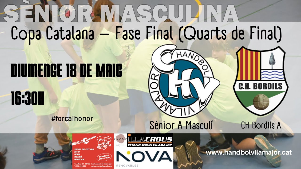 Sènior A Masculí vs CH Bordils (Quarts de Final Copa Catalana) 18/05/2025 16:30