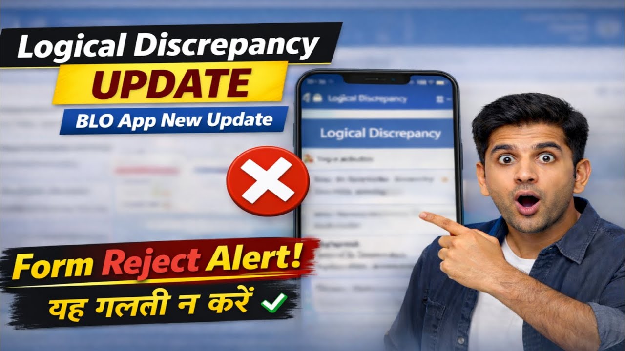 Logical Discrepancy UPDATE 😱 | BLO App Se Form Reject Kyun Ho Raha Hai? | #bloapp #sirform #election