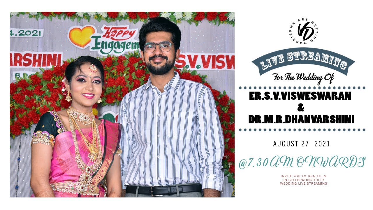 S.V.Visweswaran | M.R.Dhanvarshini Wedding live