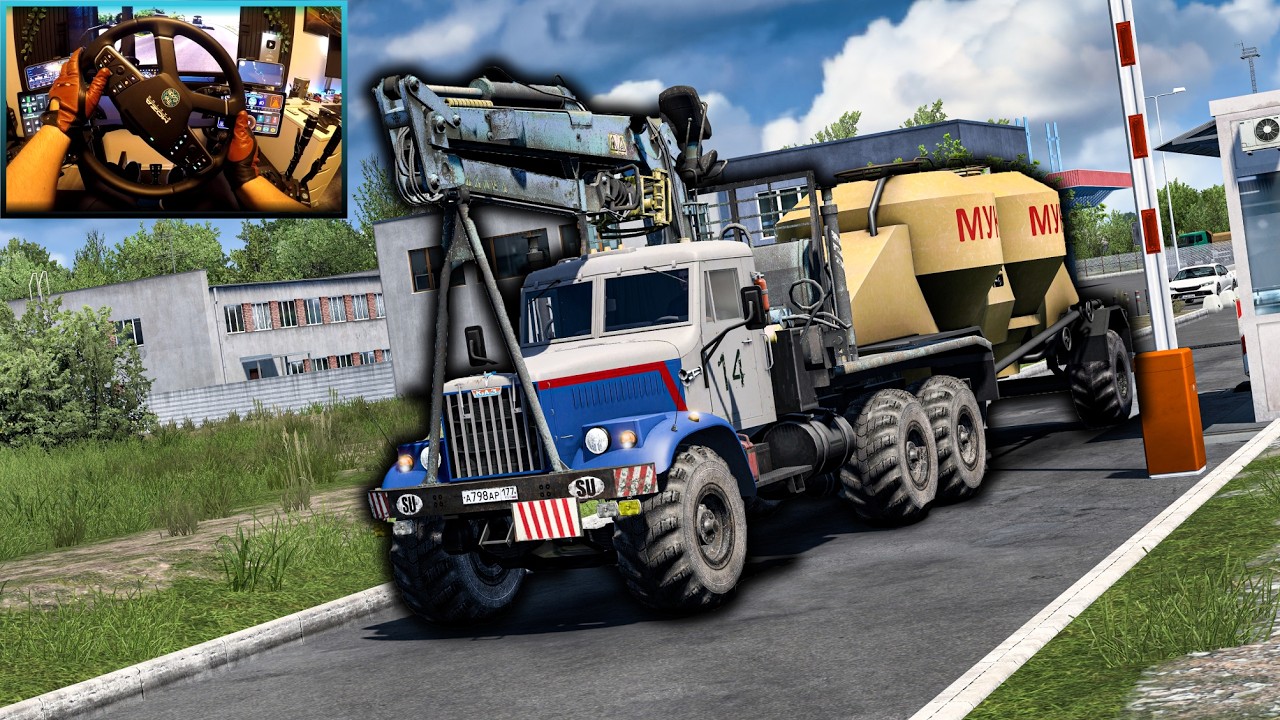 This Russian KRAZ Is UNSTOPPABLE! Off-Road Flour Tanker Delivery in Romania | ETS2