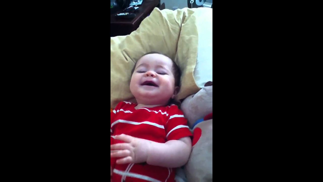 Caleb being tickled