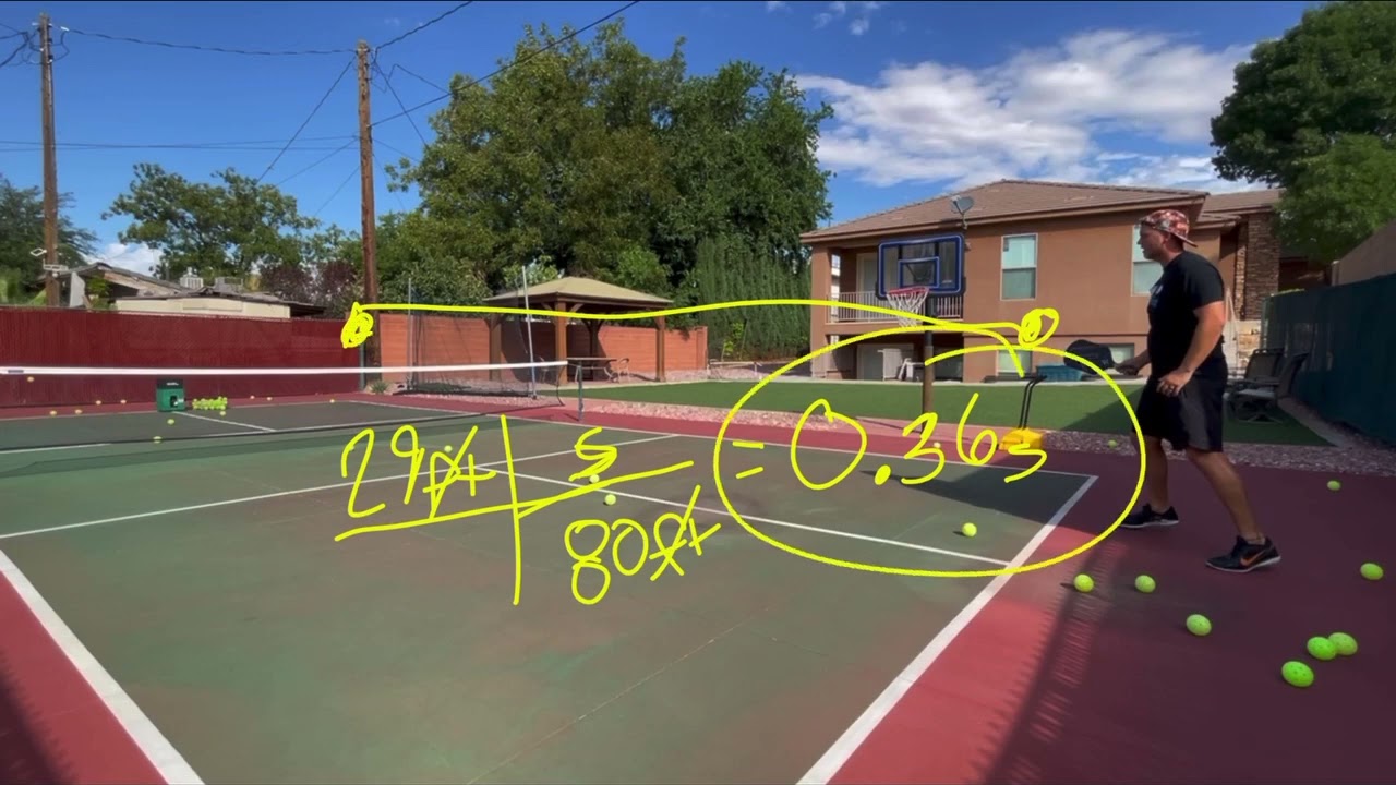 Pickleball Mechanics- Why drop or drive? Human reaction time.