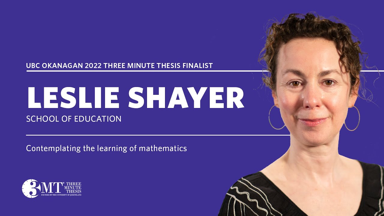 2022 UBC Okanagan 3MT Finalist: Leslie Shayer
