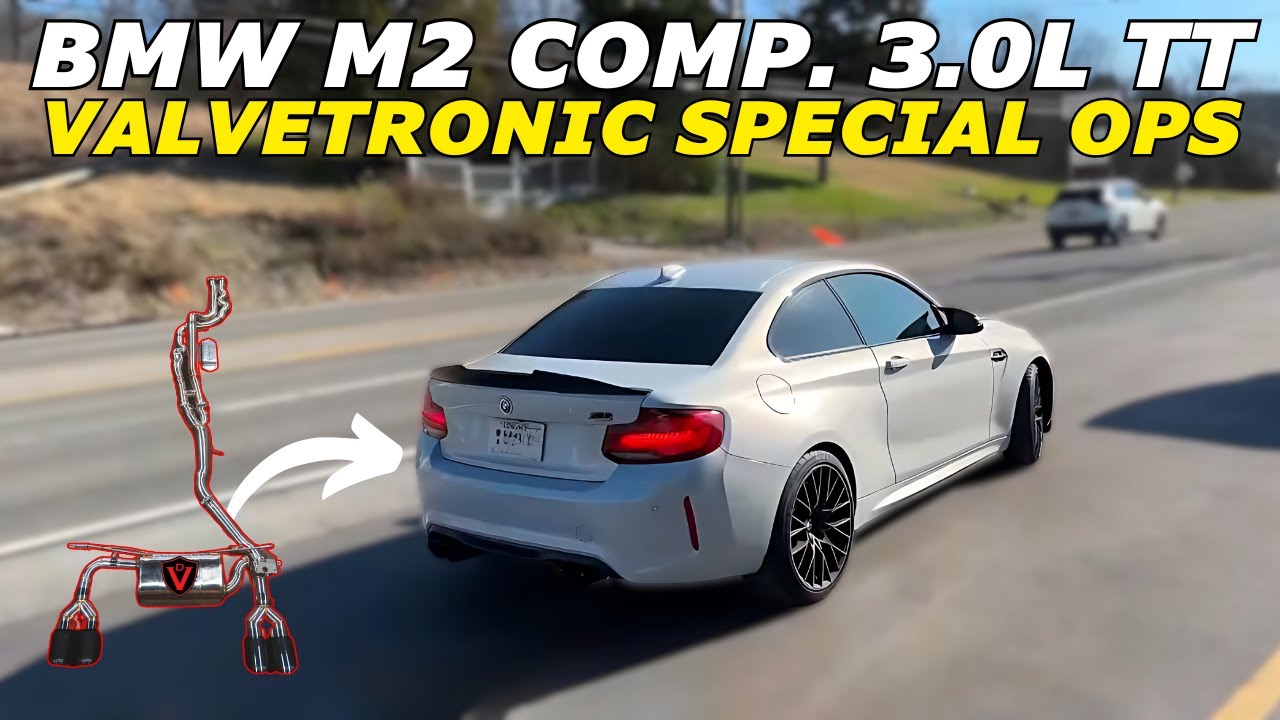2019 BMW M2 Comp. 3.0L Twin Turbo I6 Exhaust Sound w/ Valvetronic Special Ops Cat-Back!